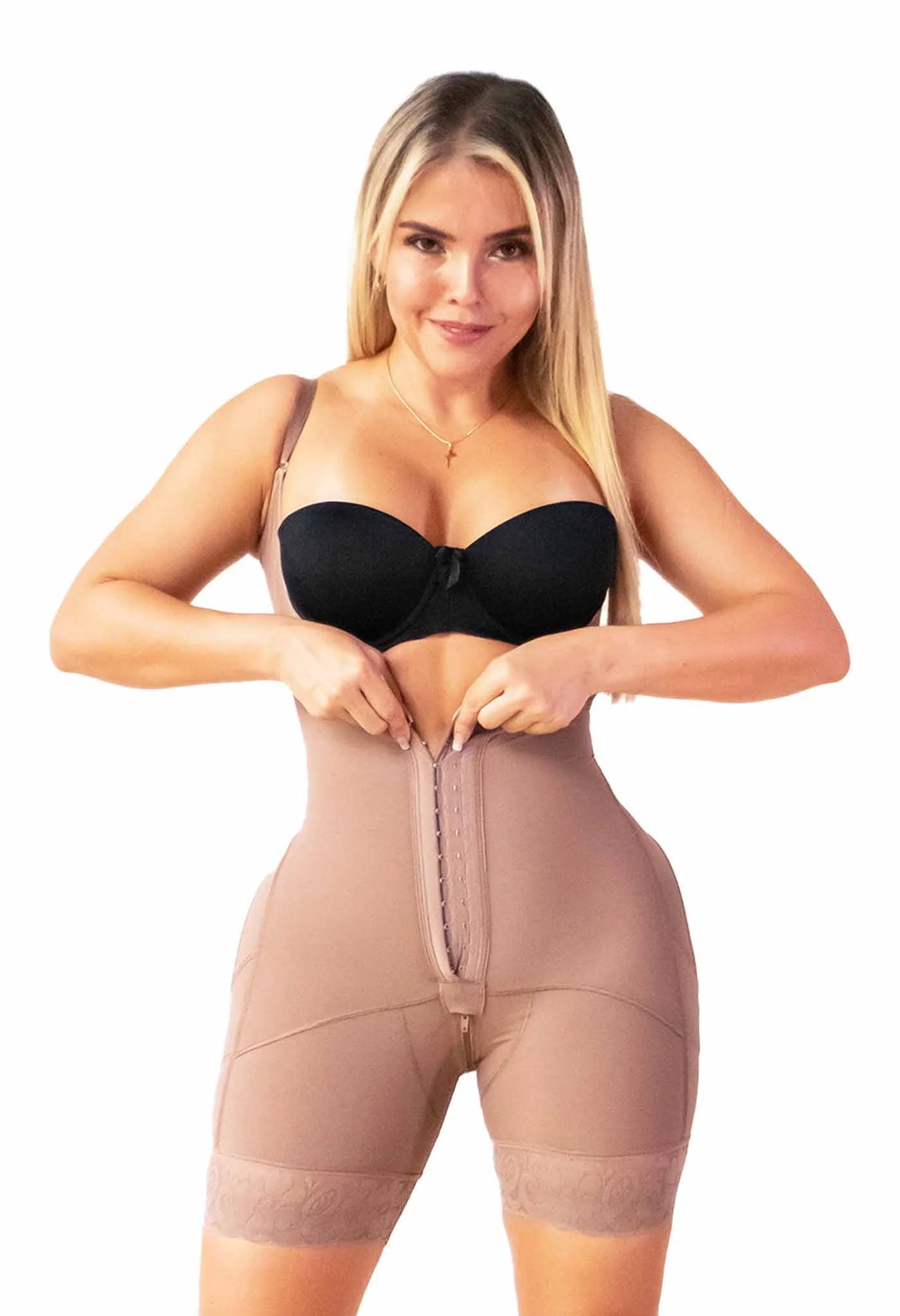 FAJA ESPALDA EN U CON BROCHE FRONTAL |Ref. 481EUC|